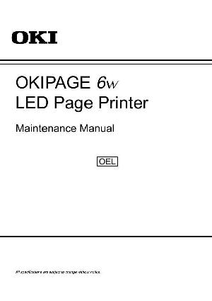 Сервисная инструкция OKI 6W ― Manual-Shop.ru