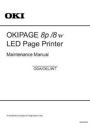 Сервисная инструкция OKI 8P8W ― Manual-Shop.ru