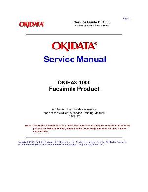 Service manual Okidata OKIFAX-1000 ― Manual-Shop.ru