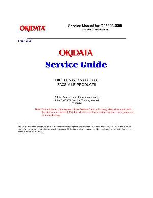 Сервисная инструкция Okidata OKIFAX-5050, 5300, 5600 ― Manual-Shop.ru