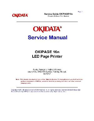 Сервисная инструкция Okidata OKIPAGE-16N ― Manual-Shop.ru