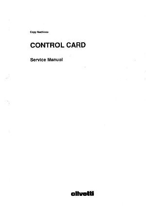 Сервисная инструкция Olivetti CONTROL CARD ― Manual-Shop.ru