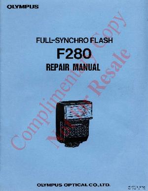Сервисная инструкция Olympus F280 ― Manual-Shop.ru