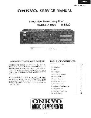 Сервисная инструкция Onkyo A-8130, A-8420 ― Manual-Shop.ru