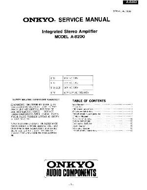 Сервисная инструкция Onkyo A-8200 ― Manual-Shop.ru