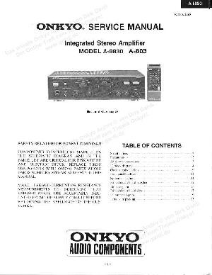 Сервисная инструкция Onkyo A-8830 ― Manual-Shop.ru
