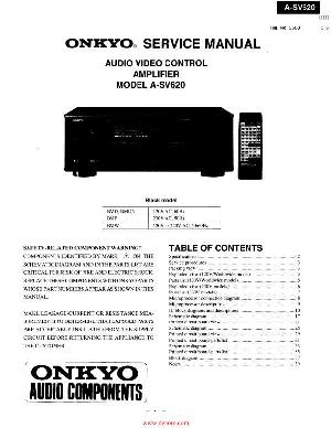Сервисная инструкция Onkyo A-SV620 ― Manual-Shop.ru