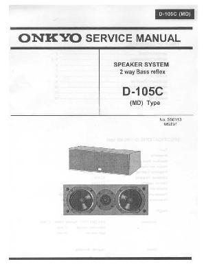 Сервисная инструкция Onkyo D-105C ― Manual-Shop.ru