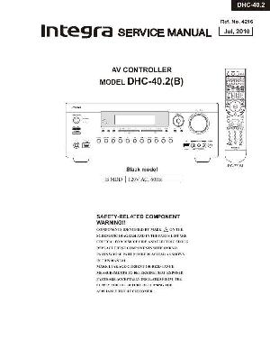 Сервисная инструкция Onkyo DHC-40.2 Integra ― Manual-Shop.ru