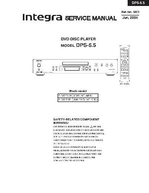 Сервисная инструкция Onkyo DPS-5.5 Integra ― Manual-Shop.ru