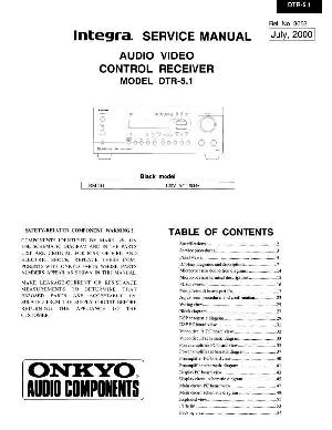 Сервисная инструкция Onkyo DTR-5.1 ― Manual-Shop.ru