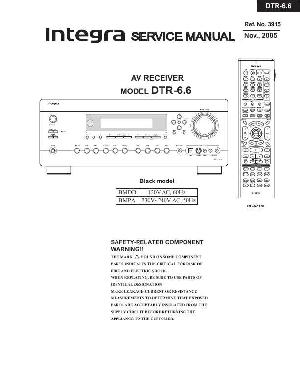 Service manual Onkyo DTR-6.6 Integra ― Manual-Shop.ru