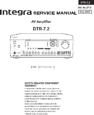 Сервисная инструкция Onkyo DTR-7.2 ― Manual-Shop.ru