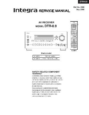 Service manual Onkyo DTR-8.9 Integra ― Manual-Shop.ru