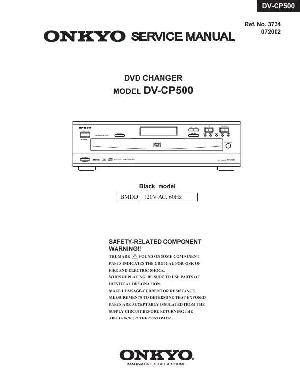 Сервисная инструкция Onkyo DV-CP500 ― Manual-Shop.ru