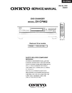Сервисная инструкция Onkyo DV-CP802 ― Manual-Shop.ru