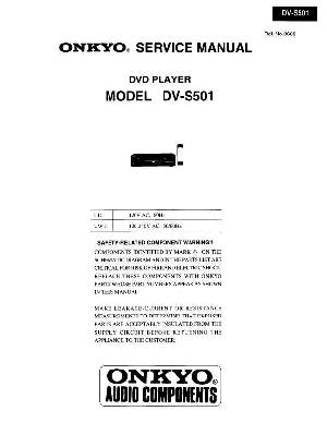 Сервисная инструкция Onkyo DV-S501 ― Manual-Shop.ru