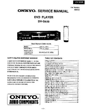 Сервисная инструкция Onkyo DV-S535 ― Manual-Shop.ru