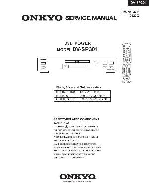 Сервисная инструкция Onkyo DV-SP30 ― Manual-Shop.ru