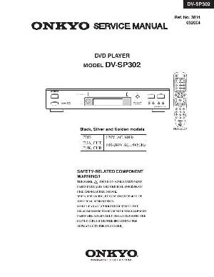 Сервисная инструкция Onkyo DV-SP302 ― Manual-Shop.ru