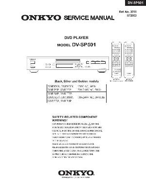 Сервисная инструкция Onkyo DV-SP501 ― Manual-Shop.ru