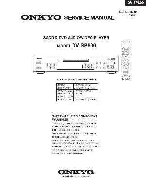 Сервисная инструкция Onkyo DV-SP800 ― Manual-Shop.ru