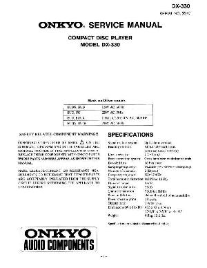 Сервисная инструкция Onkyo DX-330 ― Manual-Shop.ru