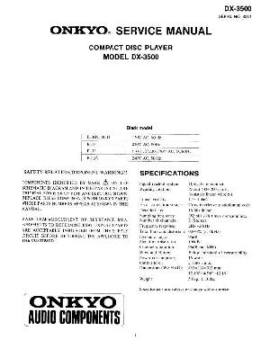 Сервисная инструкция Onkyo DX-3500 ― Manual-Shop.ru