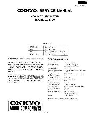 Сервисная инструкция Onkyo DX-3700 ― Manual-Shop.ru