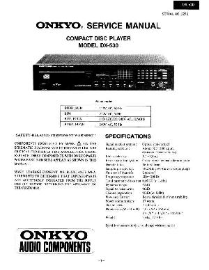 Сервисная инструкция Onkyo DX-530 ― Manual-Shop.ru