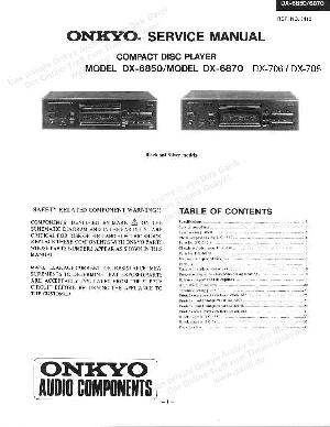 Сервисная инструкция Onkyo DX-6850, DX-6870 ― Manual-Shop.ru