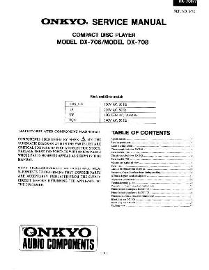 Сервисная инструкция Onkyo DX-706, DX-708 ― Manual-Shop.ru