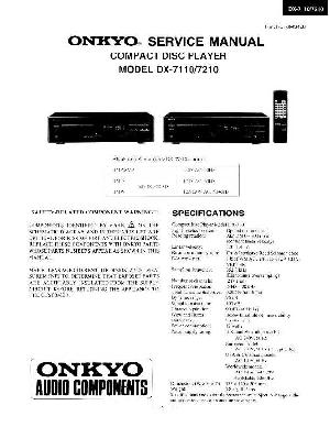 Сервисная инструкция Onkyo DX-7110, DX-7210 ― Manual-Shop.ru