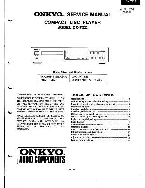 Сервисная инструкция Onkyo DX-7222 ― Manual-Shop.ru