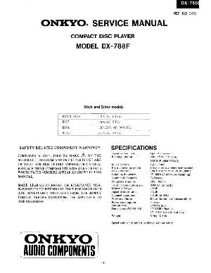 Service manual Onkyo DX-788F ― Manual-Shop.ru