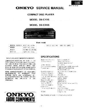 Сервисная инструкция Onkyo DX-C106, DX-C206 ― Manual-Shop.ru