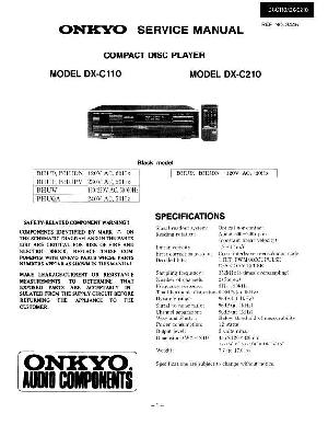 Сервисная инструкция Onkyo DX-C110, DX-C210 ― Manual-Shop.ru