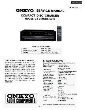Сервисная инструкция Onkyo DX-C140, DX-C340 ― Manual-Shop.ru