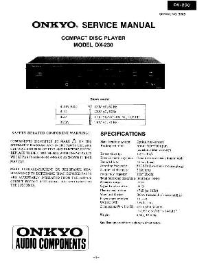 Сервисная инструкция Onkyo DX-C230 ― Manual-Shop.ru