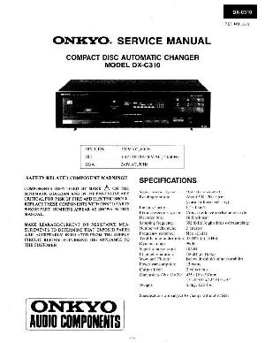 Сервисная инструкция Onkyo DX-C310 ― Manual-Shop.ru