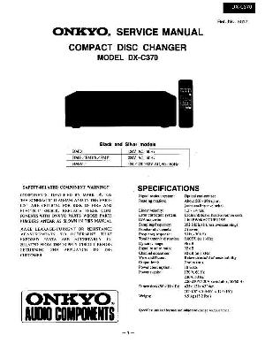 Сервисная инструкция Onkyo DX-C370 ― Manual-Shop.ru
