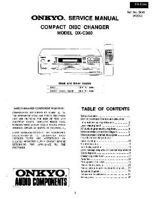 Сервисная инструкция Onkyo DX-C380 ― Manual-Shop.ru