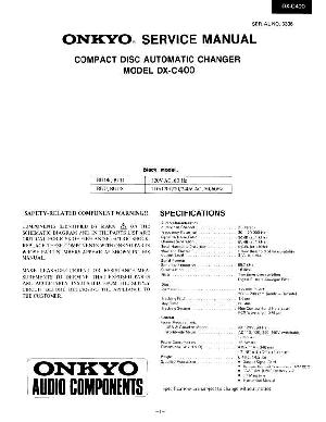Сервисная инструкция Onkyo DX-C400 ― Manual-Shop.ru
