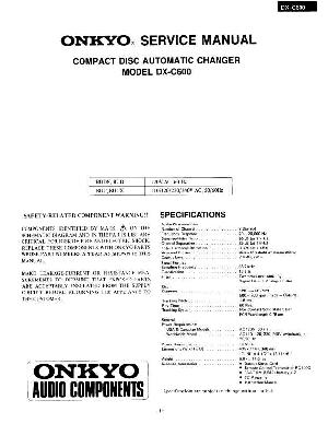 Сервисная инструкция Onkyo DX-C600 ― Manual-Shop.ru