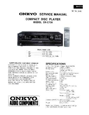 Сервисная инструкция Onkyo DX-C730 ― Manual-Shop.ru