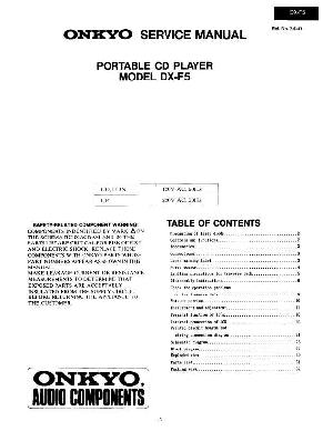 Сервисная инструкция Onkyo DX-F5 ― Manual-Shop.ru