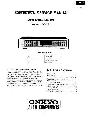 Сервисная инструкция Onkyo EQ-201 ― Manual-Shop.ru
