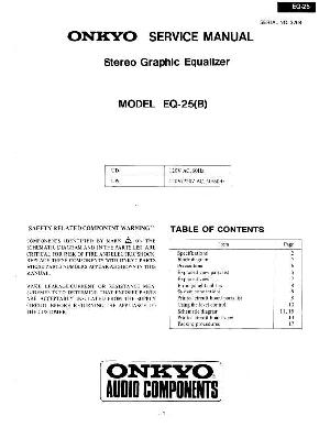 Сервисная инструкция Onkyo EQ-25 ― Manual-Shop.ru