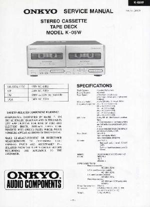 Service manual Onkyo K-05W ― Manual-Shop.ru