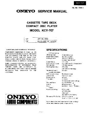 Сервисная инструкция Onkyo KCY-707 ― Manual-Shop.ru